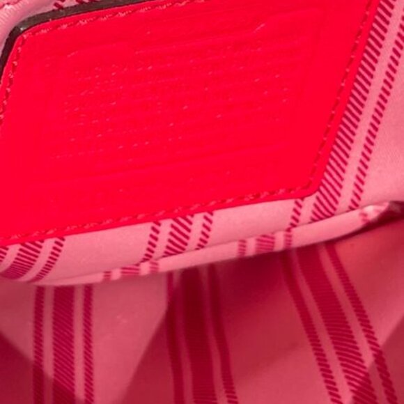 Coach Penelope Red Pebbled Leather Satchel Shoulder Bag - Picture 5 of 6